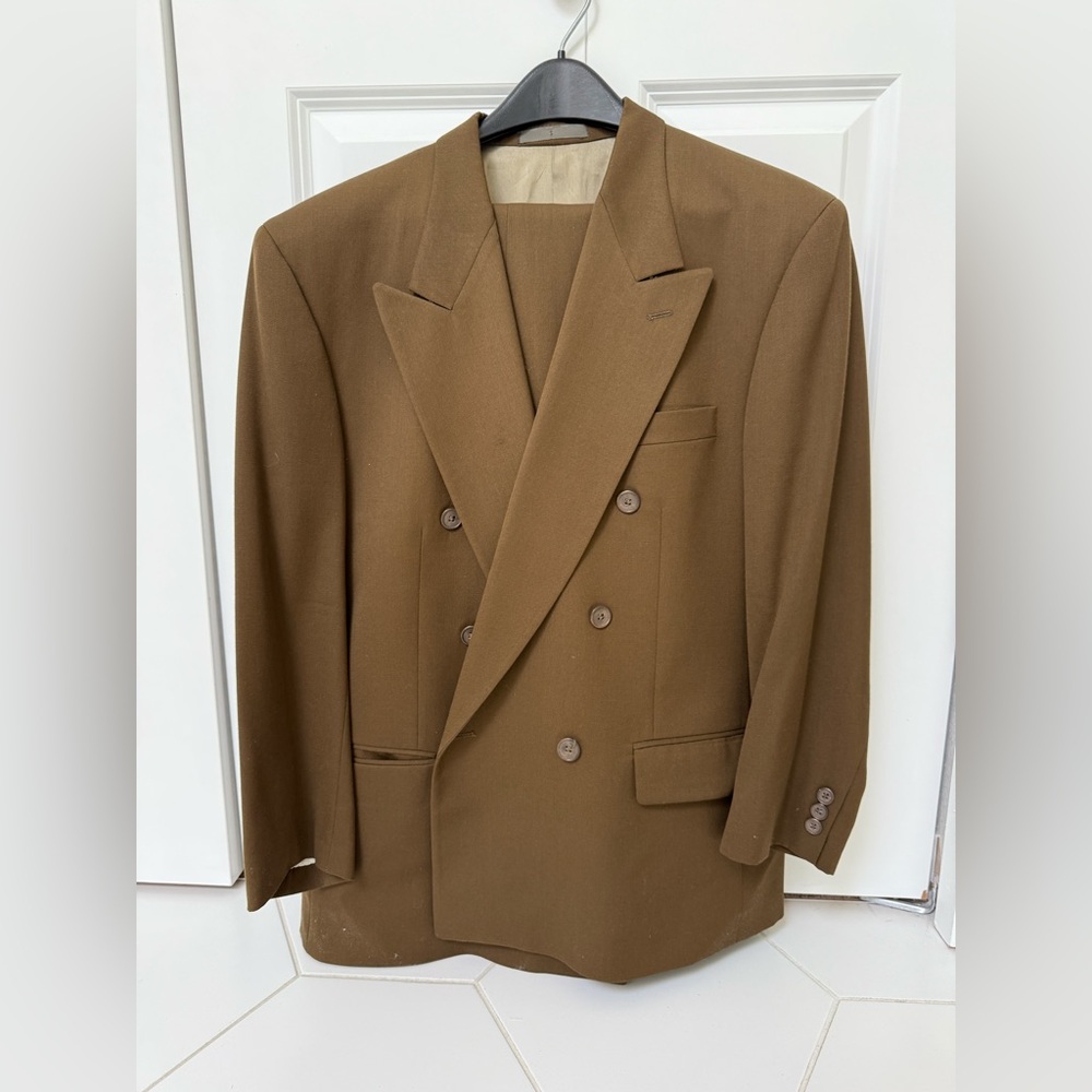 Givenchy Double-Breasted Brown Suit Jacket